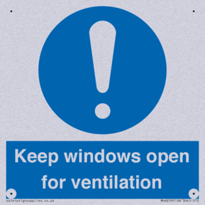 Keep windows open for ventilation